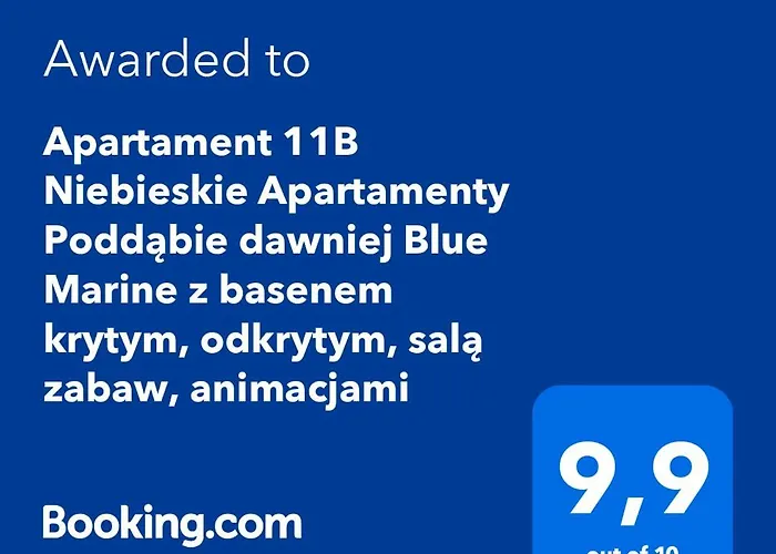 11b Niebieskie Z Basenem Krytym, Odkrytym, Sala Zabaw, Animacjami Lägenhet